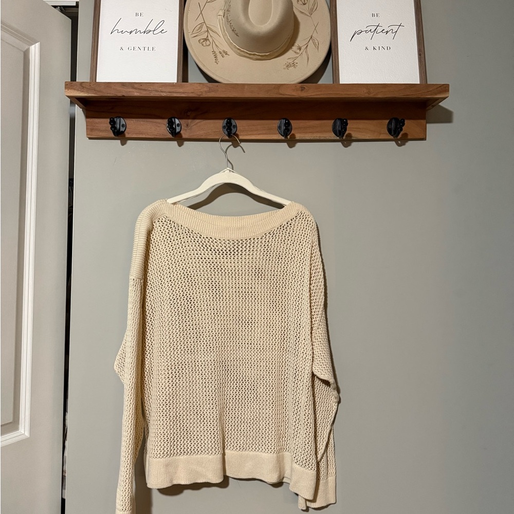 Elegant Cream Women's Sweater